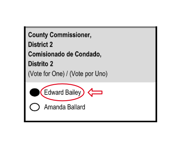 Sample Ballot — Vote Edward Bailey